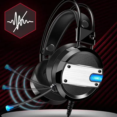 Immagine prodotto di XO headset gaming GE-02 per Xbox One, PS4, PC, cuffie da gioco over-ear stereo da 3,5 mm con microfono archetto per cuffie RGB