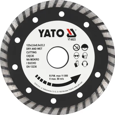 Obrázek produktu pro Diamantový kotouč „turbo“ – 125 × 22,2 mm