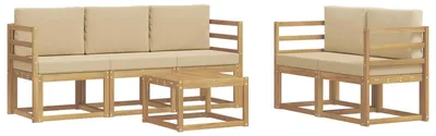 Zdjęcie produktu dla vidaXL Zestaw mebli ogrodowych, sofa, 6 sztuk.
