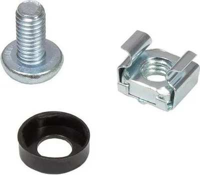 Obrázok produktu pre Montážna sada M6, skrutky 20 mm, sada 20 ks, strieborná, pre rack