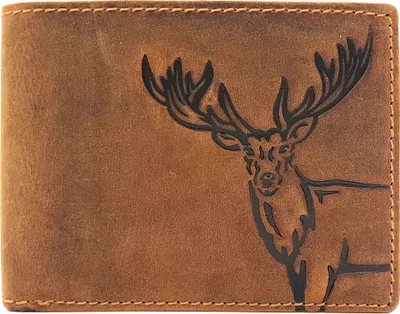 Produktbild von Jockey Club echt Leder Hunterleder Portemonnaie Geldbörse Hirsch mit RFID Schutz