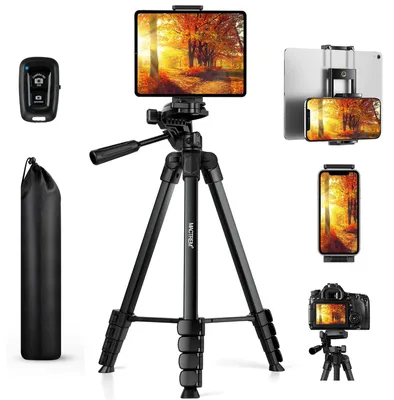 Produktbild von Handystativ Smartphonehalter Stativ - 172 cm - Aluminium - Mit Fernbedienung