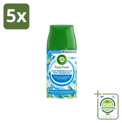 Immagine prodotto di 5 ricariche Air Wick Freshmatic Pure Primavera, 250 ml - Confezione grande - 5 pezzi