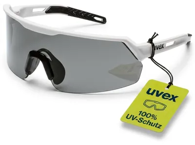 Zdjęcie produktu dla Okulary ochronne Uvex ultrashield – odporne na zarysowania i zaparowanie, sportowe okulary robocze i okulary korekcyjne z 100% ochroną przed promieniowaniem UV, antypoślizgowe i wygodne