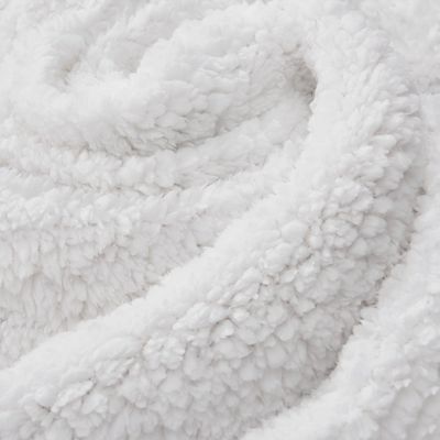 Juskys Fleecedecke 150x200 cm mit Sherpa - flauschig & waschbar - Hellgrau