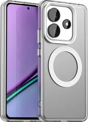 Obrázek produktu pro Pouzdro pro Xiaomi Redmi Note 14 5G, kompatibilní s MagSafe, tenké poloprůhledné matné nárazuvzdorné pouzdro na telefon Bílý