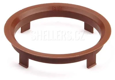 Produktbild von Zentrierring für Räder, 71,6 / 66,1, Z1766P, Kunststoff, braun, Konusausschnitt 6 mm