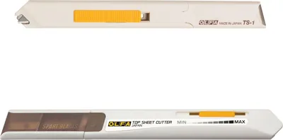 Produktbild von OLFA Cuttermesser TS-1 mit einstellbarer Schnittiefe inkl. 2 Ersatzklingen