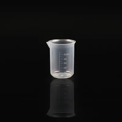 2er-Set Kunststoff-Messbecher, 50 ml, graduiert, Labor