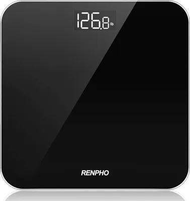 Produktbild von RENPHO ES-BG002B Elektronische Personenwaage, max. 180 kg Tragkraft, LED-Infodisplay