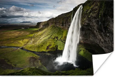 Produktbild von MuchoWow® Poster Wasserfall - Berge - Dschungel 30x20 cm - Plakate - Print