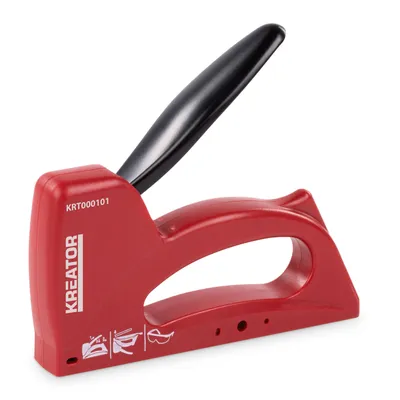 Produktbild von KREATOR Hand-Tacker Tacker Nagler Textilien Folien Leder Klammergröße 6 - 10 mm - ABS - 6-10mm