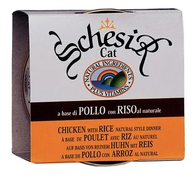 Produktbild von Schesir 8005852750532, Adult, jede Rasse, Huhn, Reis, 85 g