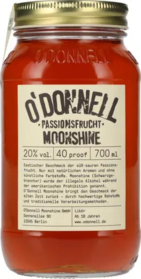 Produktbild von O'Donnell Moonshine PASSIONSFRUCHT Likör 20% Vol. 0,7l