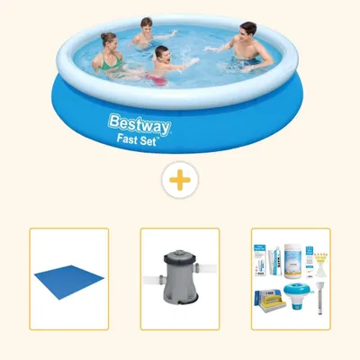 Immagine prodotto di Bestway Fast Set, piscina rotonda - 366x76 cm - 4 pezzi - Modello S22267