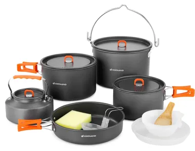 Productafbeelding van Campingkookgerei, 16-delig, outdoor serviesset