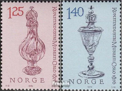Produktbild von Briefmarken Norwegen 1976 Mi 722-723 (kompl.Ausg.) postfrisch Kunstgewerbemuseum