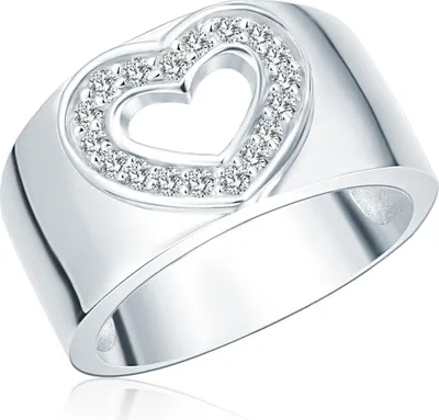 Produktbild von Rafaela Donata Ring Herz Sterling Silber Zirkonia 60400038 58