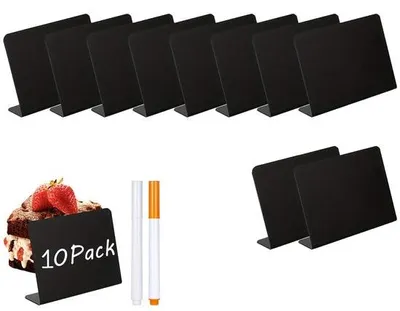 Produktbild von Kleines Kriechbrett-Set - 10 x 7,5 cm - Mini-Kreidebrett - für Tisch, Tafel, Büro, Party