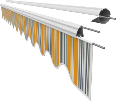 Produktbild von Leudus Markisen Volant für 5,5m Markisen Markisenbespannung Sonnenschutz Ersatzstoffe Sonnenmarkise fertig genäht (5,38x0.21m, SPD040)