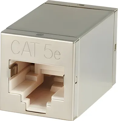 Produktbild von LINDY RJ45 STP Doppelkupplung Cat. 5e  Metallgehäuse