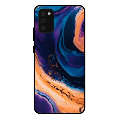 Obrázok produktu pre Smartphonica Puzdro na telefón pre Samsung Galaxy A02s mramorový vzhľad - zadný kryt mramorové puzdro - Blue