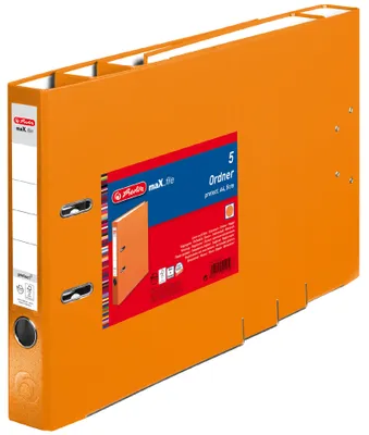 Produktbild von Herlitz 11416229, Orange, Polypropylen (PP), A4, 50 mm, 5 Stück(e)