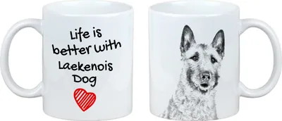 Obrázek produktu pro Laekenois, belgický ovčák – hrnek s motivem psa, hrnek s obrázkem, personalizovaný dárek značky Art-Dog