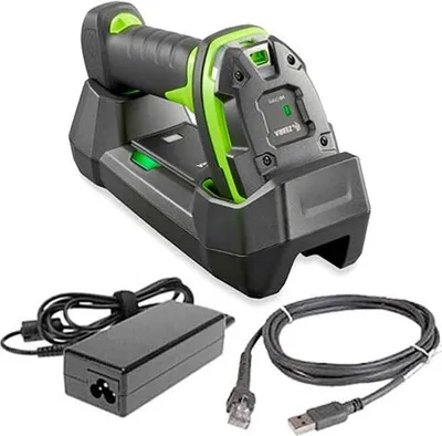Produktbild von Zebra DS3678-ER, BT, 2D, ER, Multi-IF, FIPS, Kit (USB), schwarz, grün