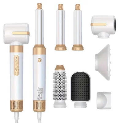 Produktbild von Haartrockner, 7-in-1 Styling-Werkzeug, Hochgeschwindigkeitsleistung, Schwarz, EU
