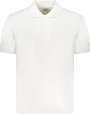 Produktbild von Elegantes Kurzarm-Poloshirt für Herren - Weiß mit Stickerei