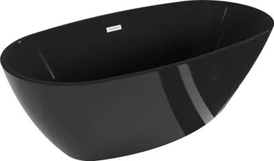 Obrázok produktu pre Voľne stojaca vaňa Mexen Eris 170 x 80 cm, čierna, biely prepad – 53441708070-20
