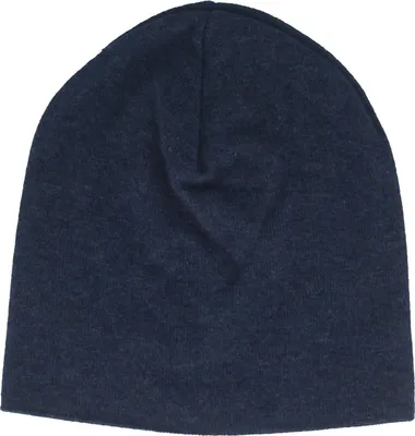 Balke feine Beanie Strickmütze aus Merinowolle in blau