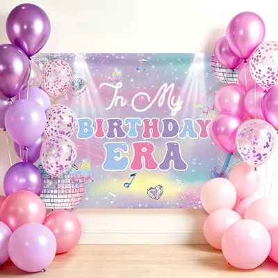 Produktbild von Feierdekoration Set mit Hintergrund und Ballons für Geburtstage