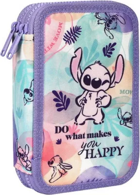 Zdjęcie produktu dla Piórnik 2-komorowy Jumper 2 z wyposażeniem Disney Fashion Stitch