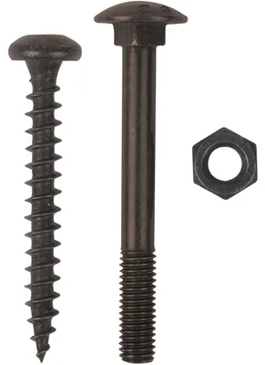 Produktbild von Sonneck Schraubenset Schrauben für Langband einseitig gerollt 200mm, Stahl schwarz verzinkt