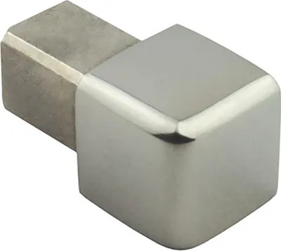 Produktbild von Quadrat Edelstahlschiene Profil Fliesenschiene Edelstahl V2A L250cm 10mm Ausseneck glänzend
