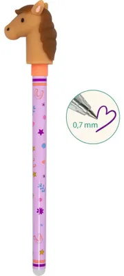 Produktbild von Radierbarer Gelstift – Pferdefreunde