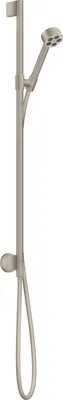 Image de Ensemble de douche AXOR One, 75, 1 jet, technologie EcoSmart, avec raccord mural, finition nickel brossé