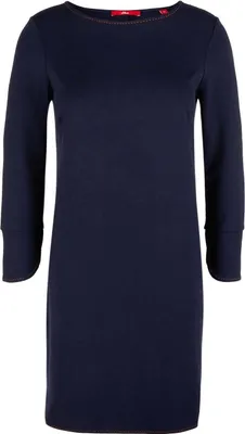 Produktbild von S. OLIVER Damen Jerseykleid Marine Gr. 36 – 74% Polyester, 23% Viskose, 3% Elasthan