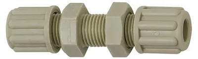 Produktbild von Riegler Gerade Schottverbindung, M18x1,5, für Schlauch 9/12 mm, SW 24, PP