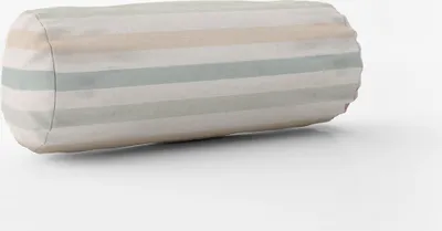 Produktbild von SCHÖNER LEBEN. Kissenhülle Pastell Streifen Querstreifen ecru mintgr Größe 15x40cm (ØxB) Nackenrolle 15x40cm (ØxB) Nackenrolle Größe