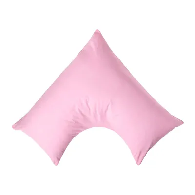 Produktbild von HOMESCAPES Kissenbezug V Form Fadenzahl 200 rosa