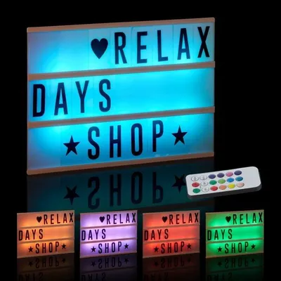 Image de Boîte lumineuse avec changement de couleur