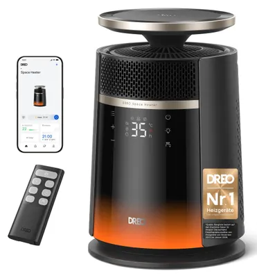 Produktbild von DREO Heizlüfter, 360-Grad- und Direktmodi Keramik Heizlüfter mit Thermostat