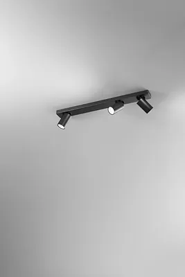 Immagine prodotto di Applique a led ODDY orientabile rotonda Nera da 3xGu10 Perenz