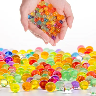 Produktbild von Wasserperlen - 10000 Stück bunte Gelperlen - Dekoration und Pflanzenfüller - Mehrfarbig