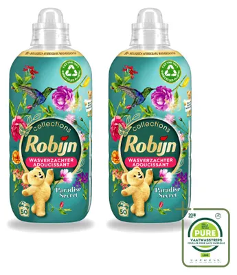 Produktbild von 2 x Robijn Collections Weichspüler Paradise Secret - 1,25 l - Großpackung - 2 Stücke