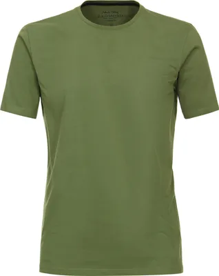 Produktbild von REDMOND Casual Herren T-Shirt Rundhals Comfort-Fit Jersey Grün L