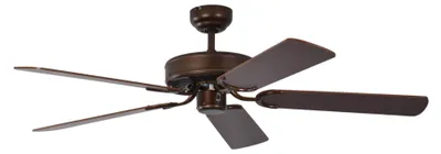 Immagine prodotto di Ventilatore da soffitto Potkuri Bronzo antico / Noce 132 cm con catenella